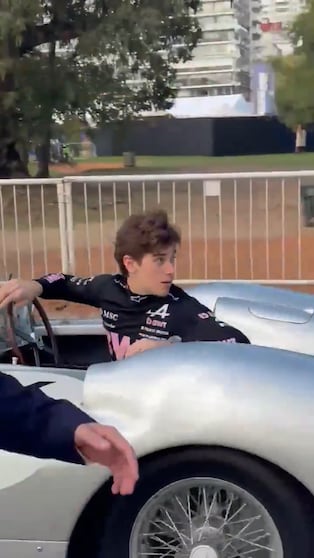 Colapinto y una vueltita en la “Flecha de Plata”