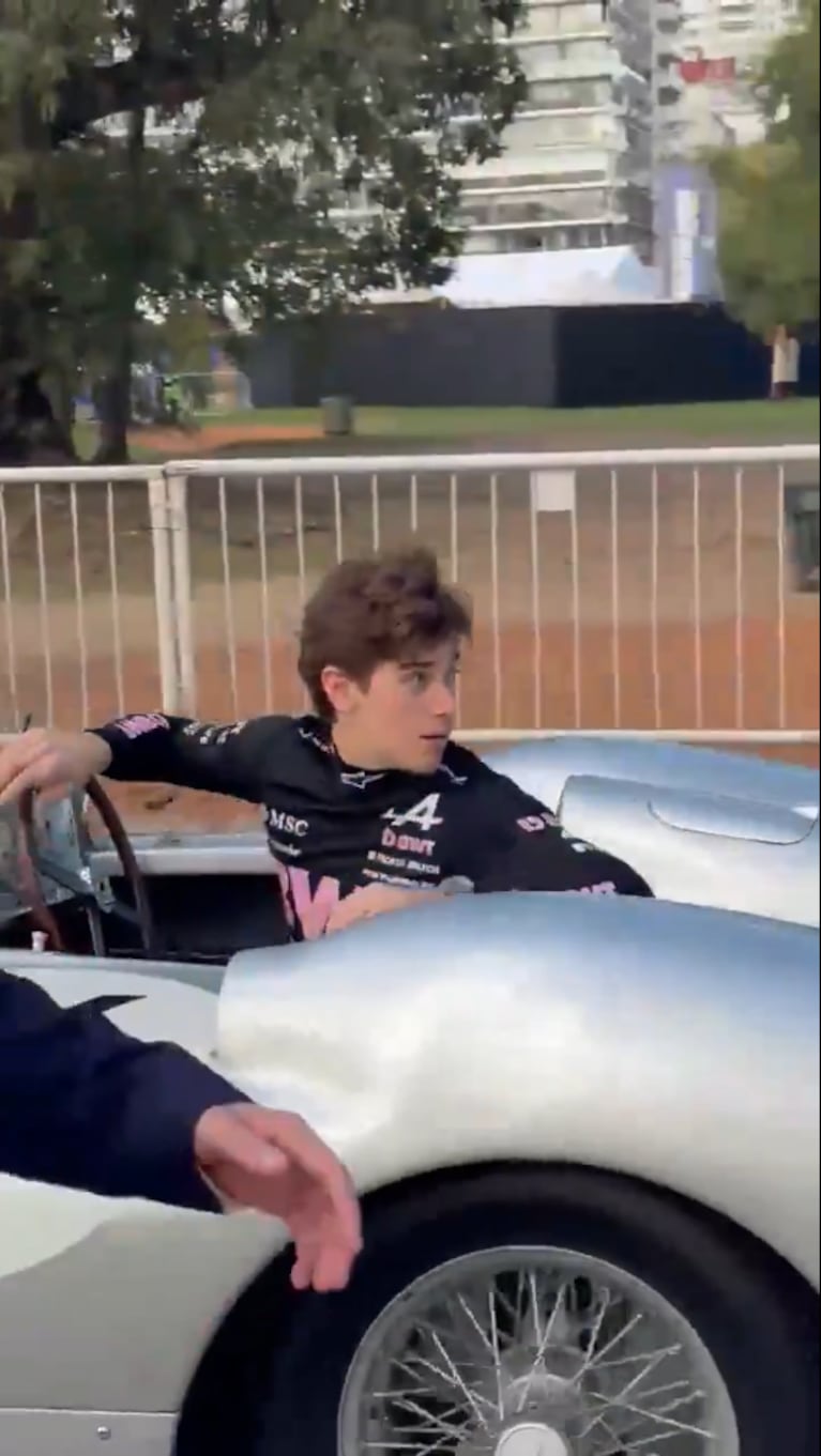 Colapinto y una vueltita en la “Flecha de Plata”