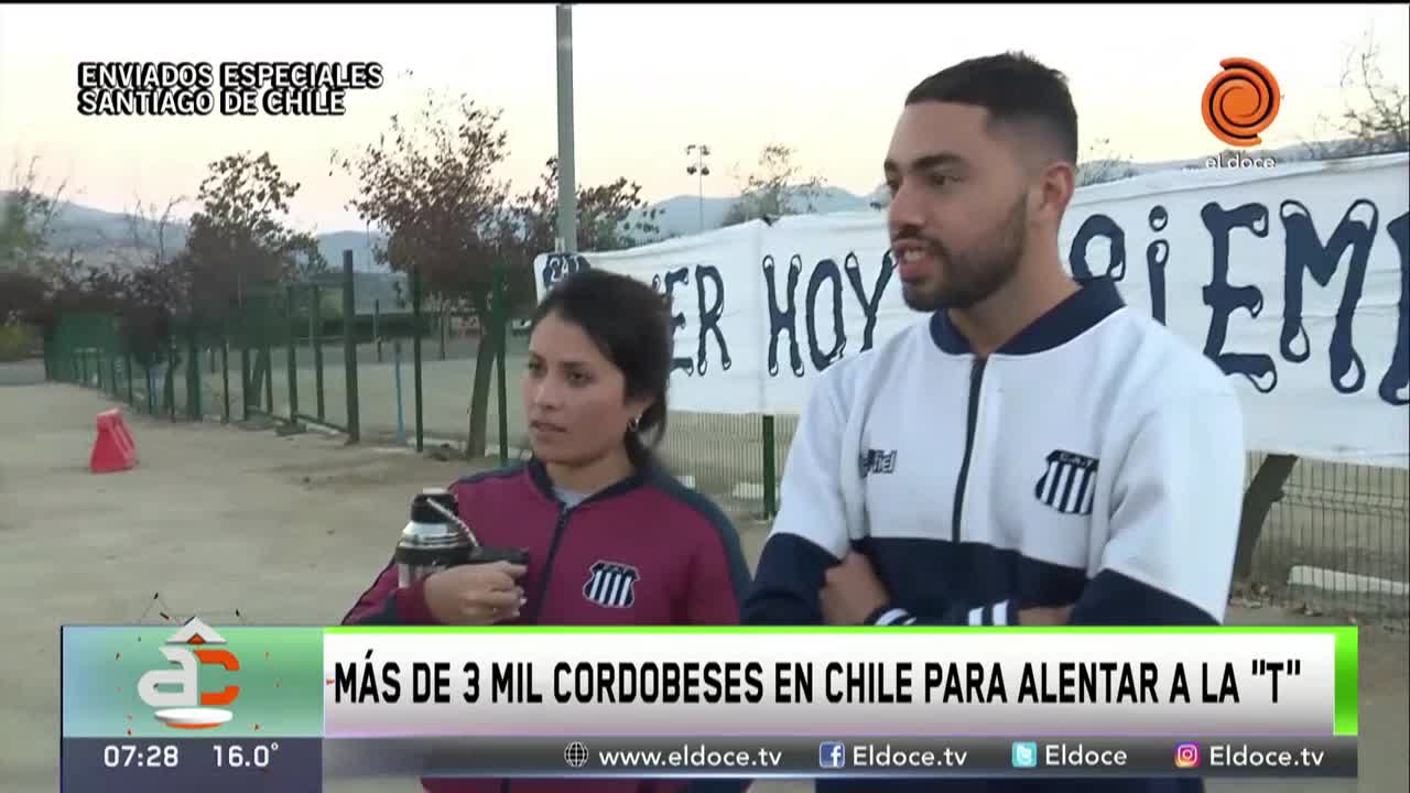 El Doce en Chile: los hinchas de Talleres esperan en el estadio de Palestino