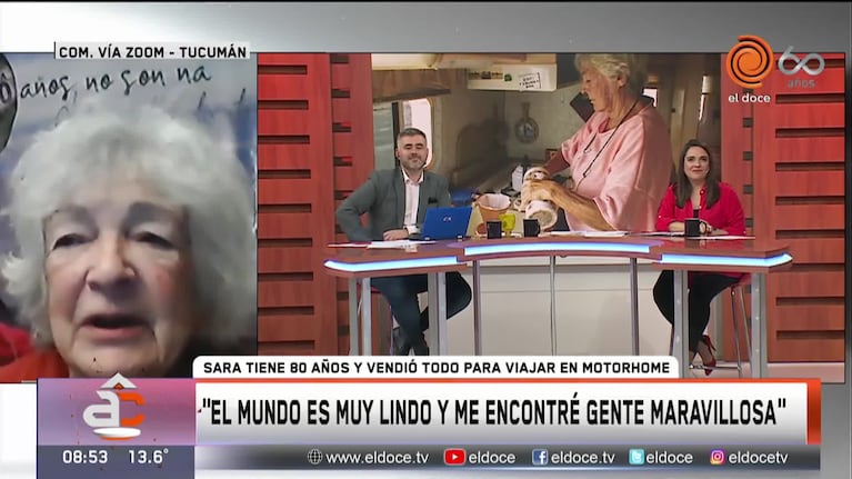 La historia de Sara, la abuela que vendió todo y viaja