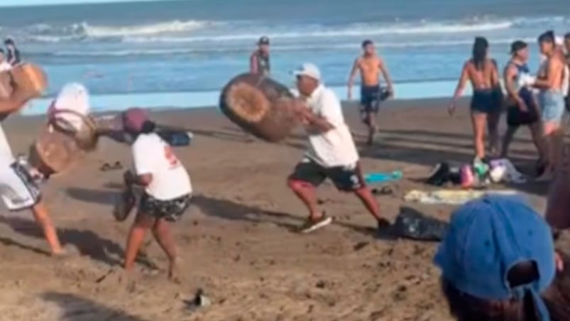 Feroz enfrentamiento entre churreros en Villa Gesell