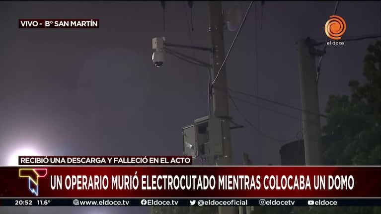 Operario electrocutado: el desesperado relato de testigos