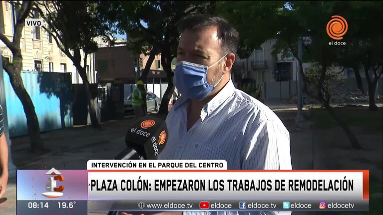 Remodelación en la plaza Colón: qué cambios habrá