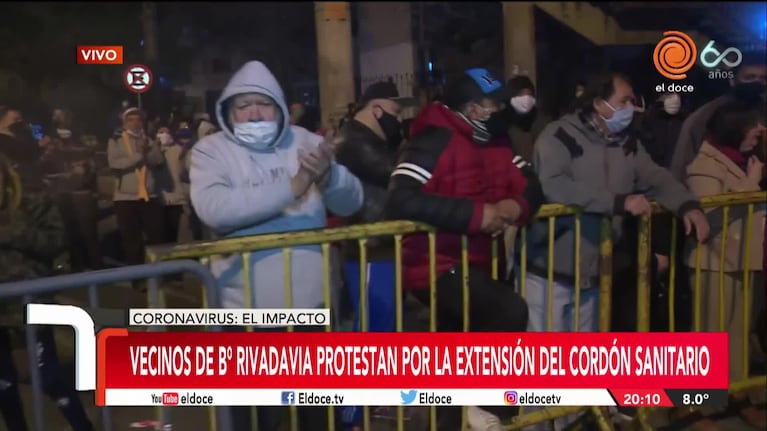 Brote en barrio Rivadavia: protestan contra la extensión del bloqueo