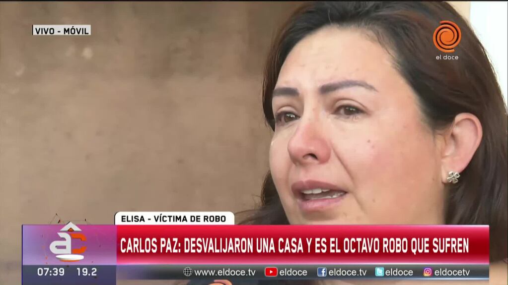 El drama de una familia a la que le robaron ocho veces en Carlos Paz