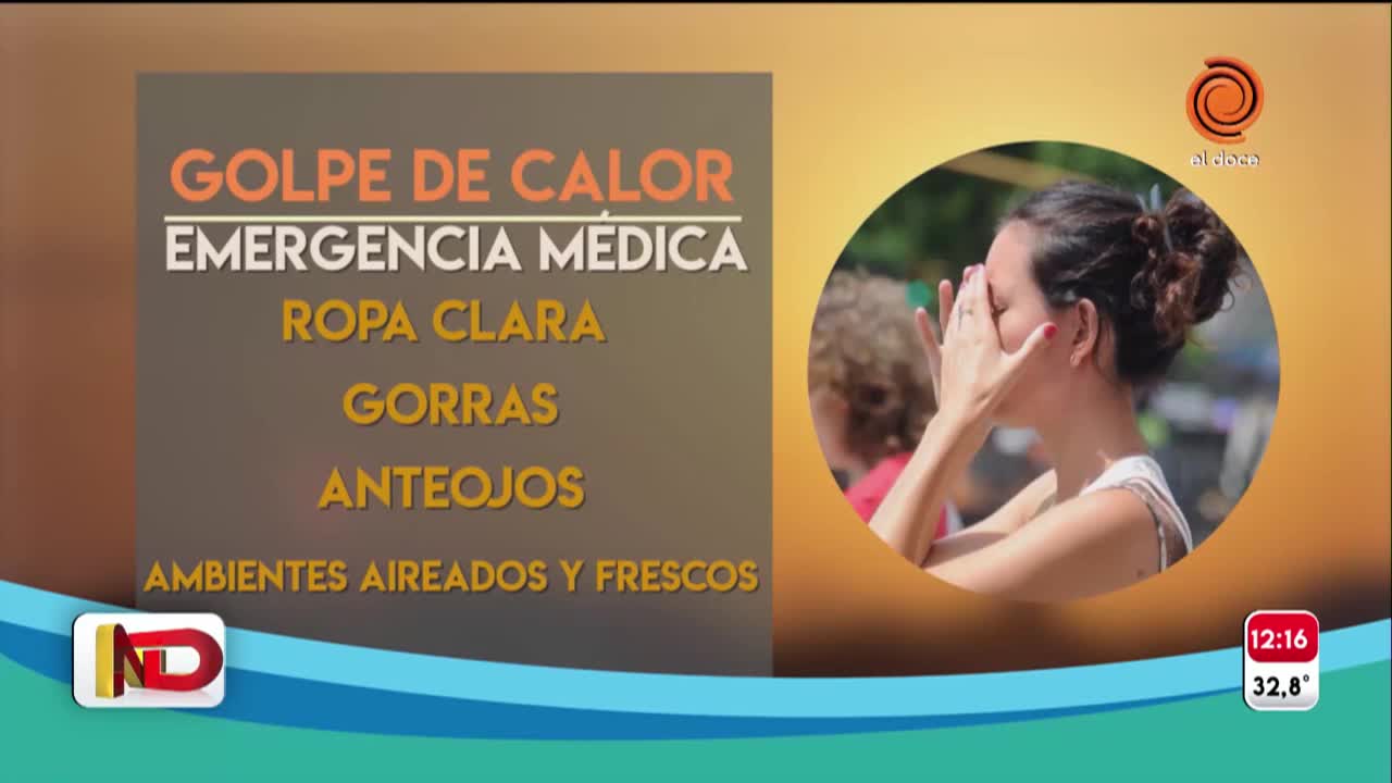 Las recomendaciones del Doctor Sabagh para un día de mucho calor