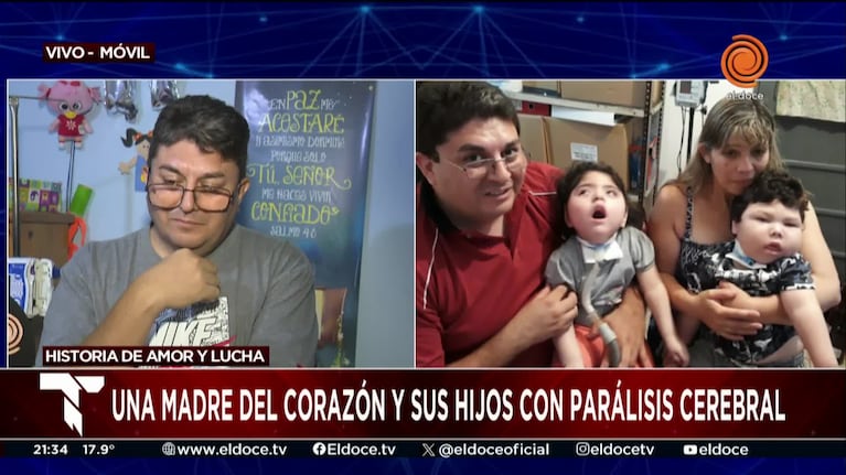 Natalia, la mamá que adoptó a dos niños con parálisis cerebral