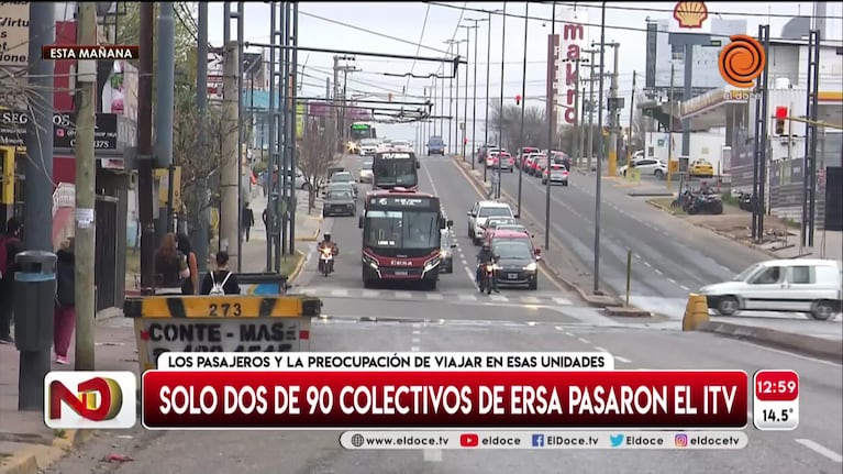 Colectivos de ERSA sin ITV: la bronca de los usuarios