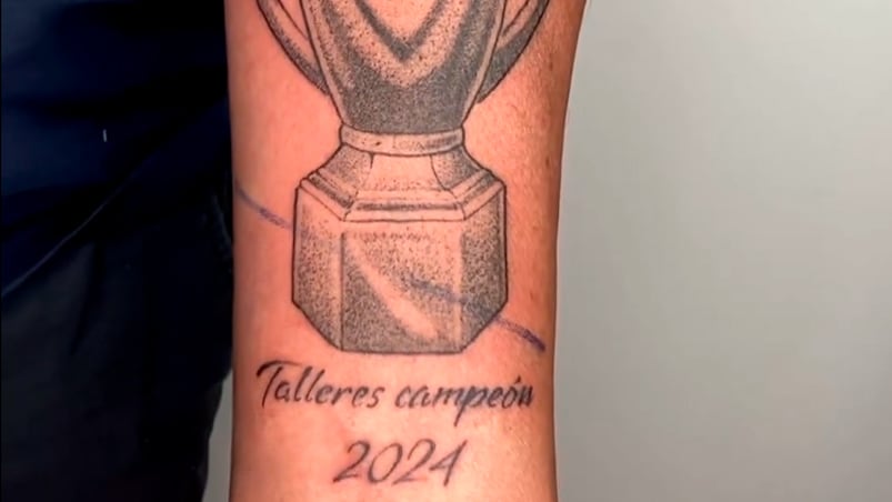 El tatuaje de "Talleres campeón" que generó debate en las redes