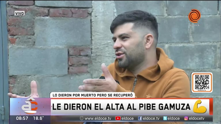 El Pibe Gamuza recibió el alta 