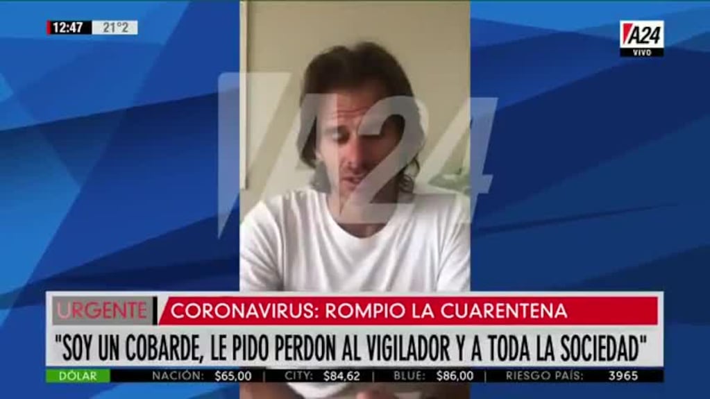 Miguel Ángel Paz pidió disculpas por su agresión
