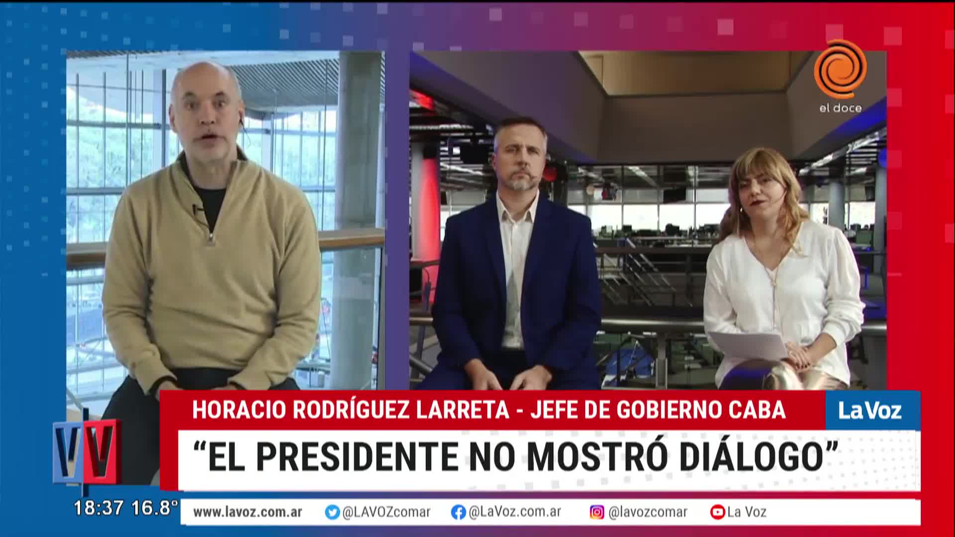 Horacio Rodríguez Larreta en Voz y Voto