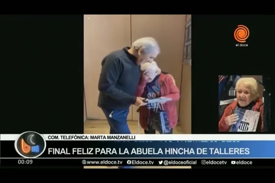 La felicidad de la abuela hincha de la T que es viral