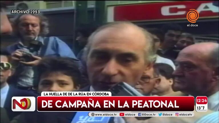 Momentos destacados de De la Rúa en Córdoba: "El FMI nos empujó a la caída"