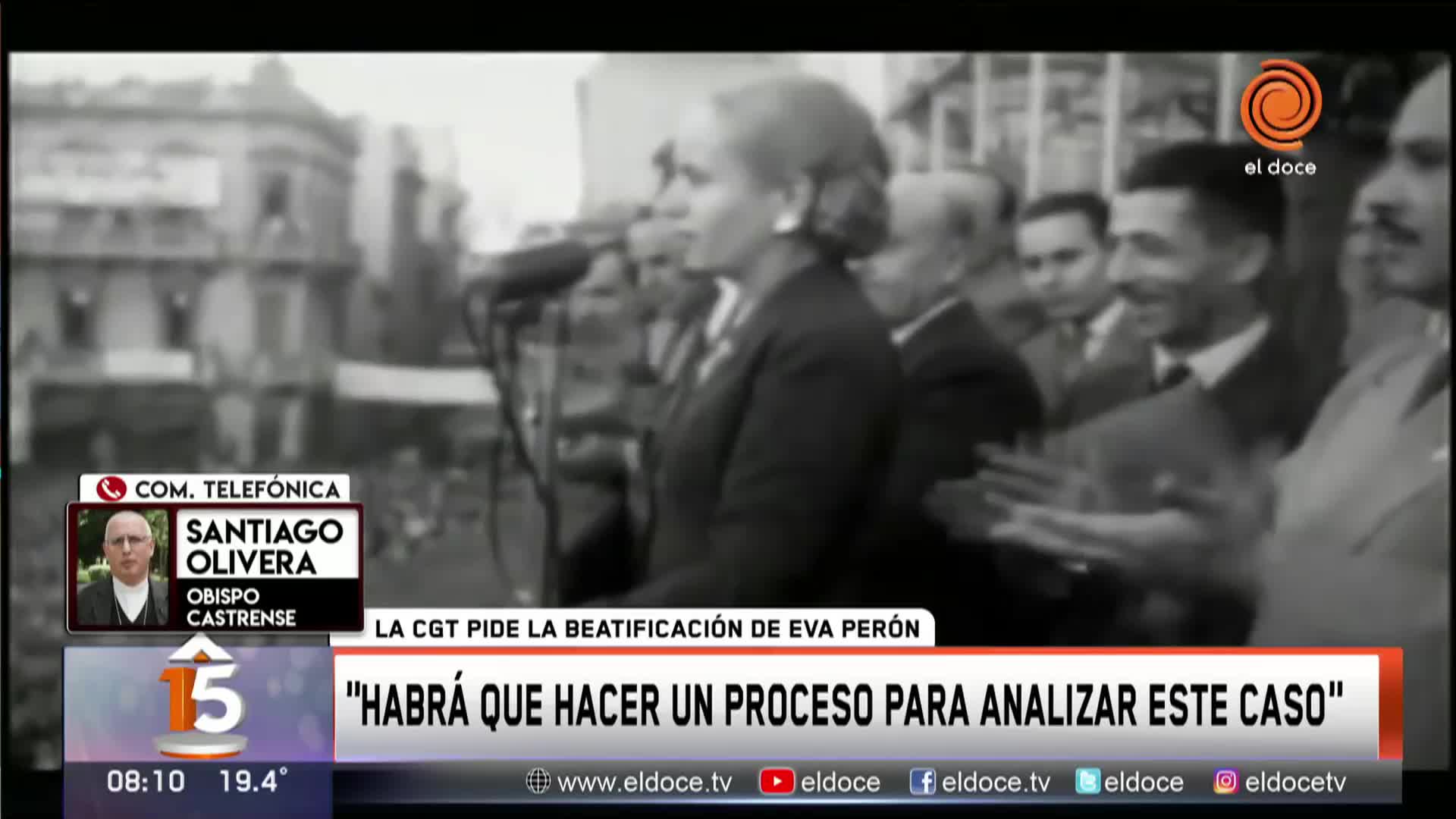 El debate por la beatificación de Eva Perón