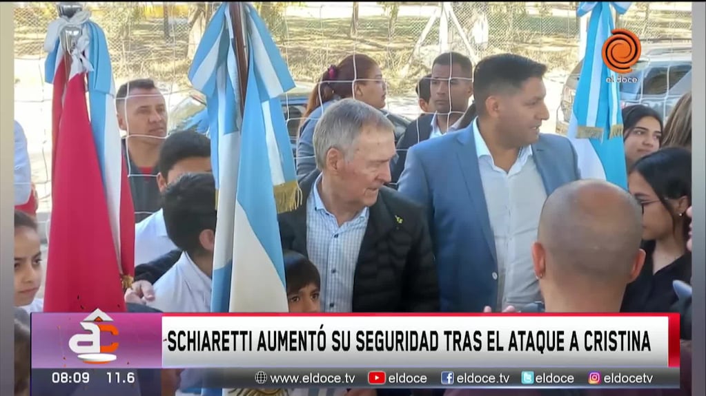 Reforzaron la seguridad del gobernador Schiaretti tras el ataque a Cristina Kirchner