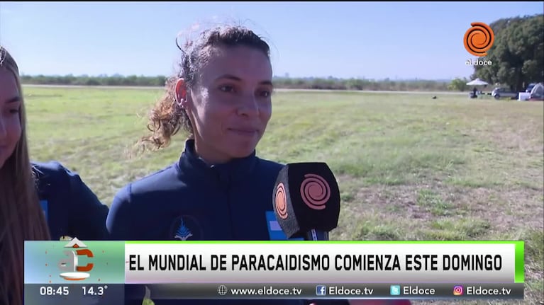 Mundial de paracaidismo en Córdoba: la previa en El Doce