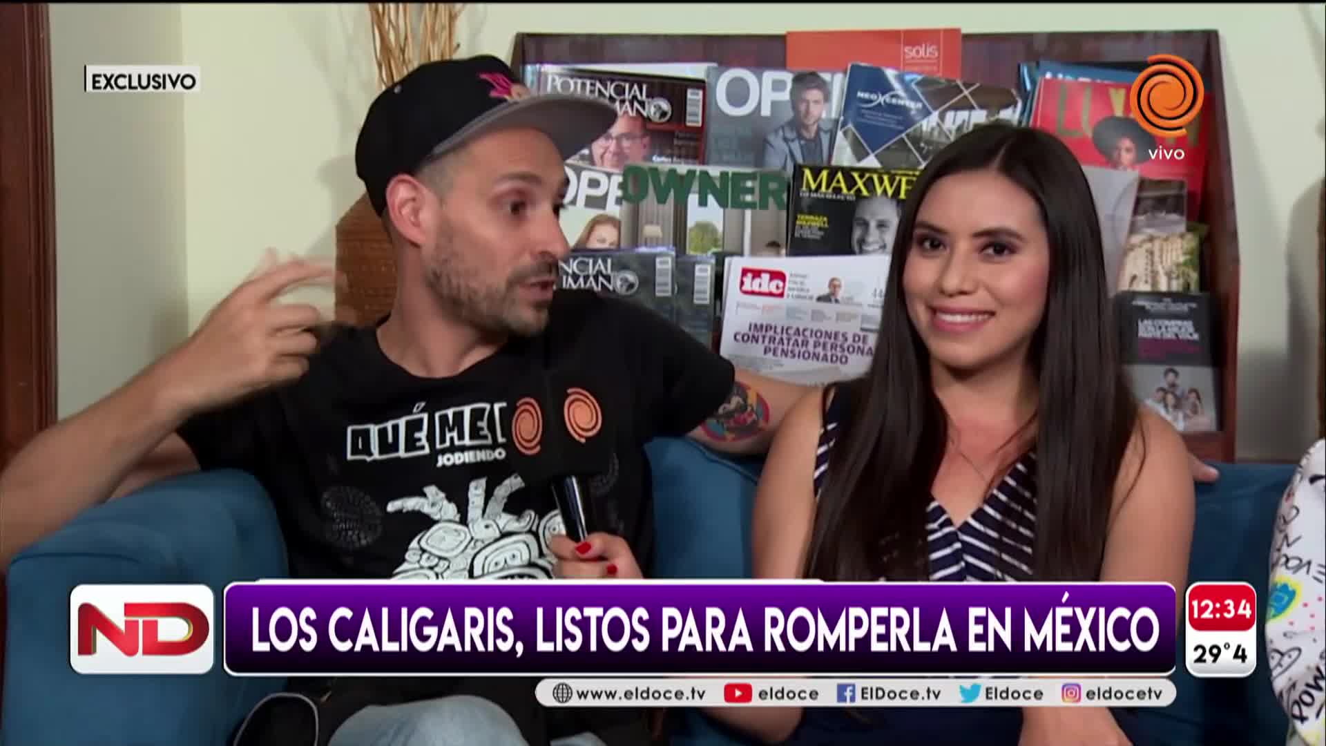 Los Caligaris y la previa de su show para 50 mil personas