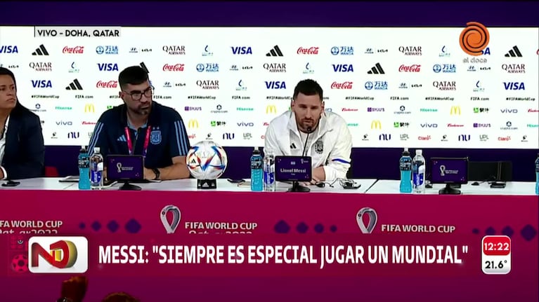 El Doce en Qatar: la conferencia de Messi