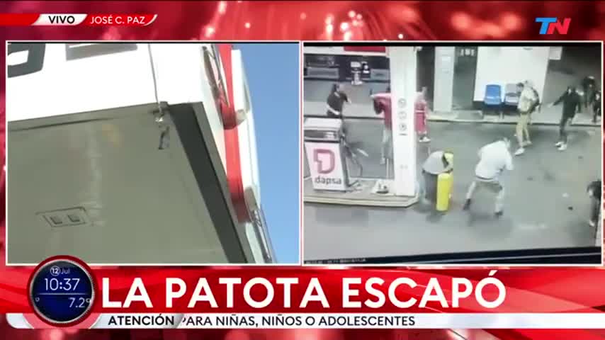 Una patota mató a un hombre y quedó grabado