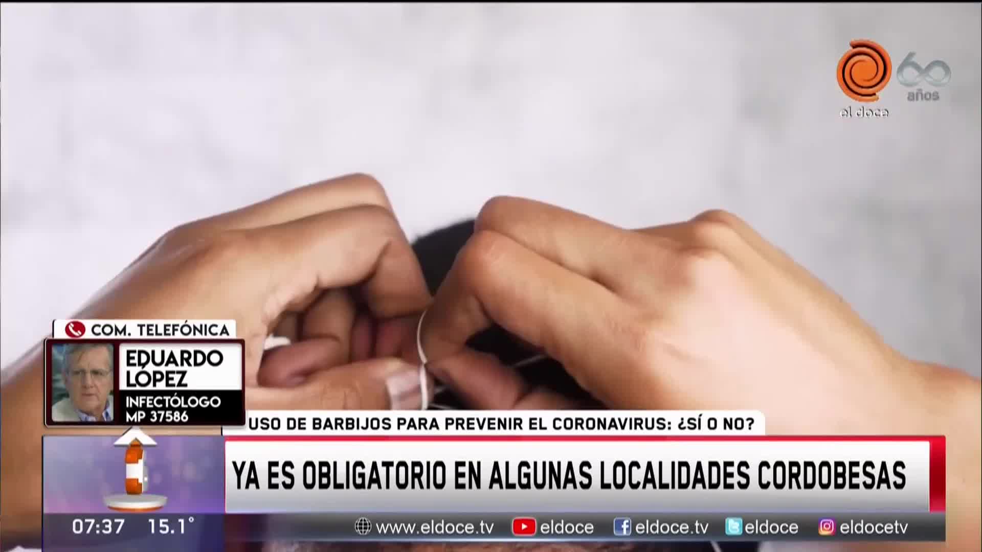 Barbijos, ¿sí o no?: "Si la gente quiere, que use los caseros", dijo un infectólogo