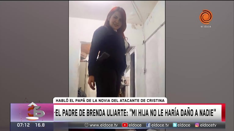 El padre de Brenda Uliarte defendió a su hija 