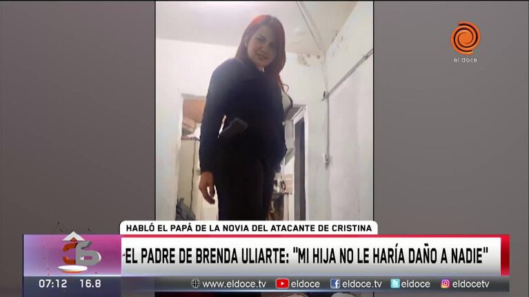 El padre de Brenda Uliarte defendió a su hija