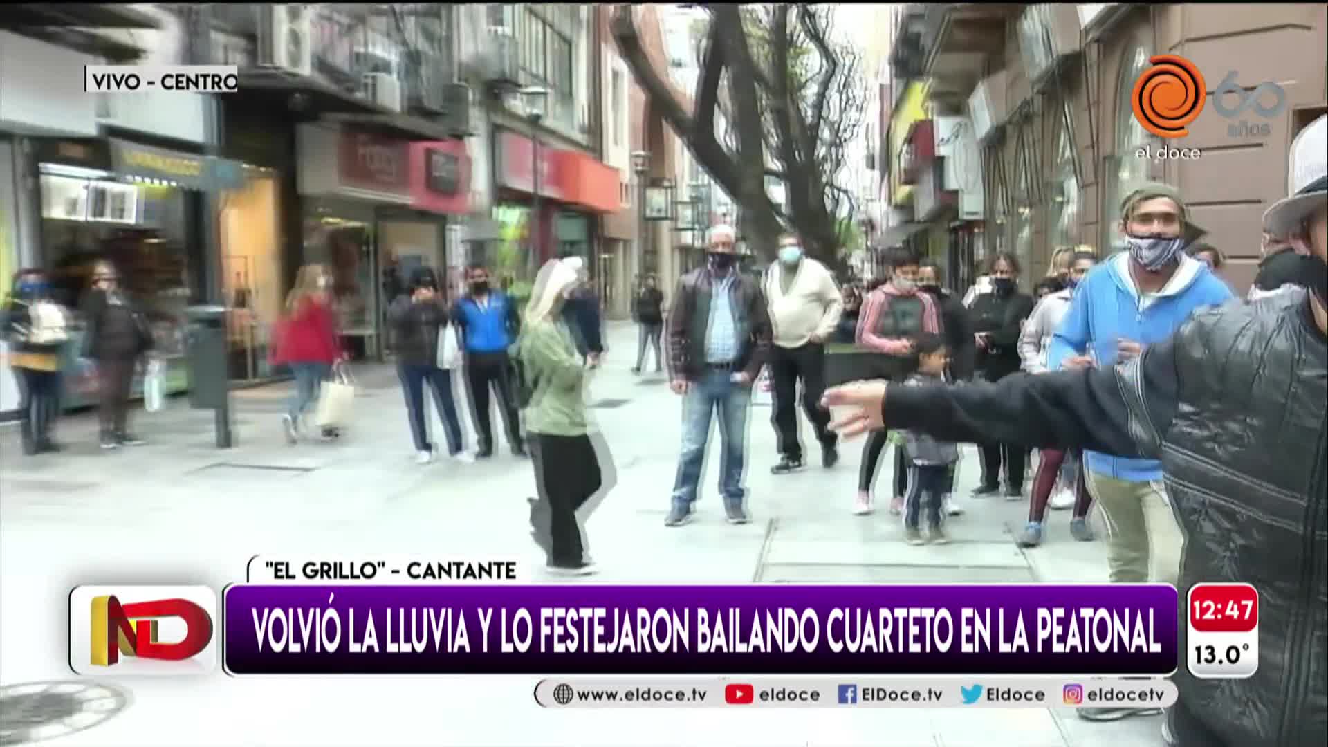 La peatonal se llenó de tunga tunga