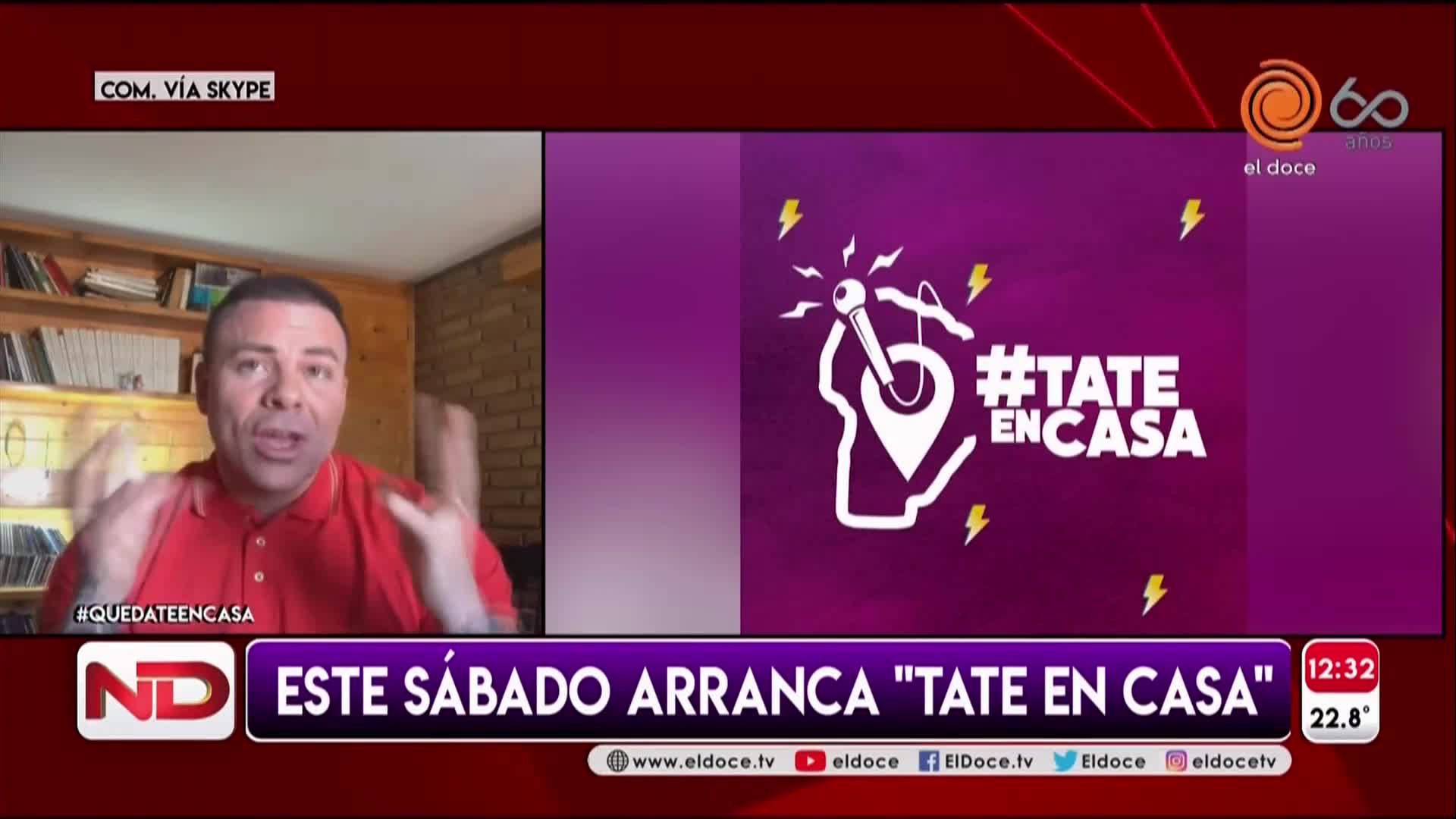 El Carli anticipó el comienzo de "Tate en casa"