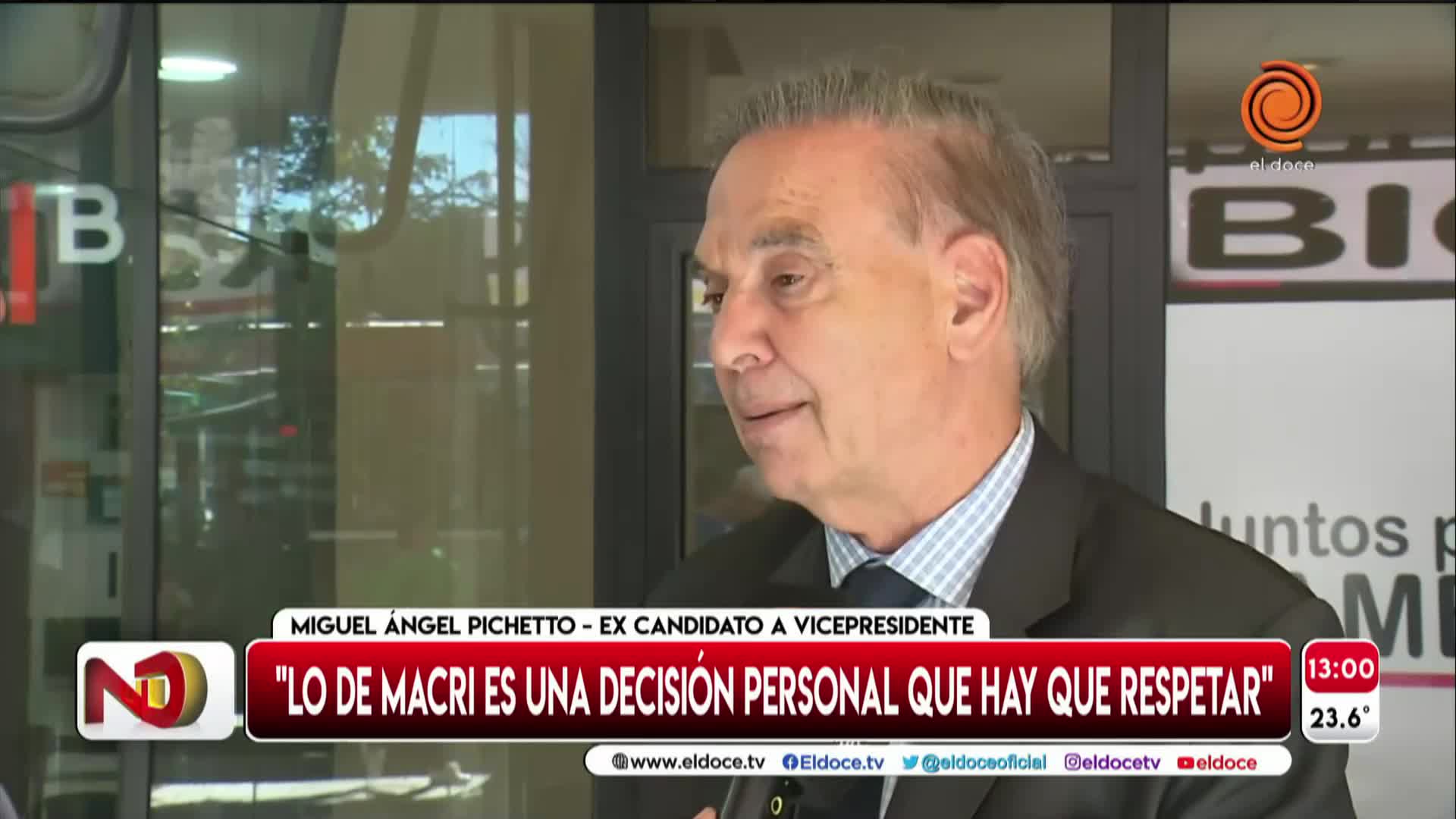 Pichetto opinó sobre la decisión de Macri de bajarse de la candidatura presidencial