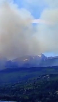 Incendio en el parque nacional Los Alerces