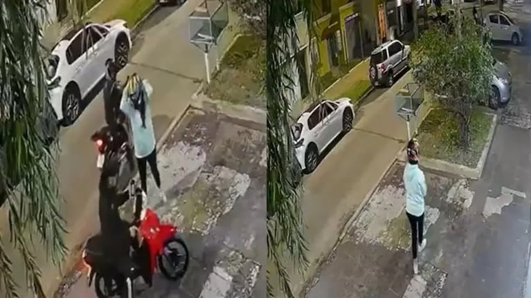 Una mujer frustró el robo de su moto con una descarga eléctrica