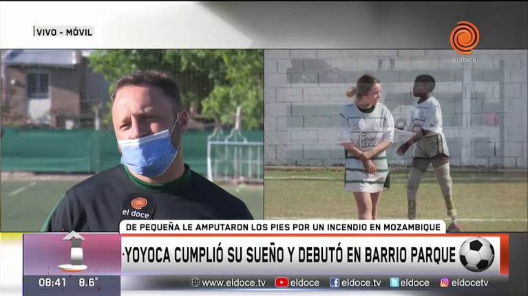 La alegría de Yoyoca con el fútbol