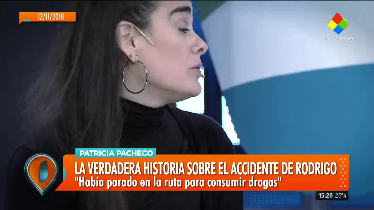Patricia Pacheco contó qué hizo Rodrigo antes del accidente
