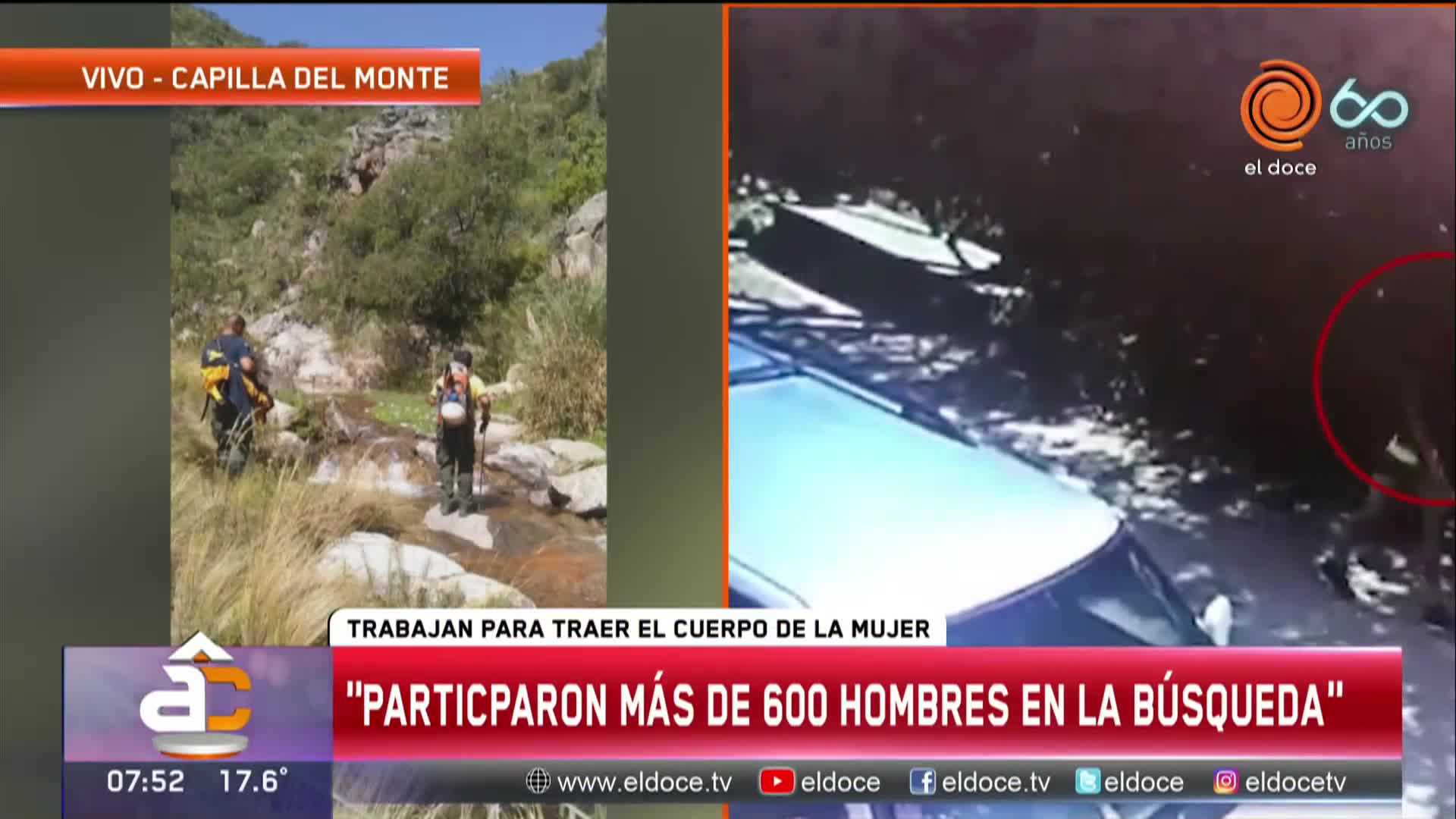 Apareció un cuerpo en Capilla del Monte: "Es una zona de difícil acceso"