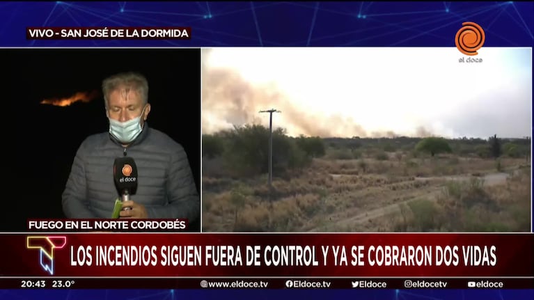 El drama de los incendios: sigue el fuego y hay preocupación en los vecinos