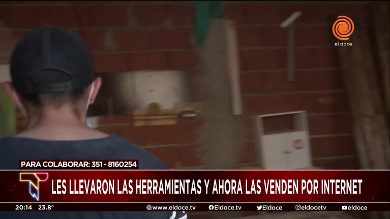El drama de un cordobés que montó su taller y fue desvalijado