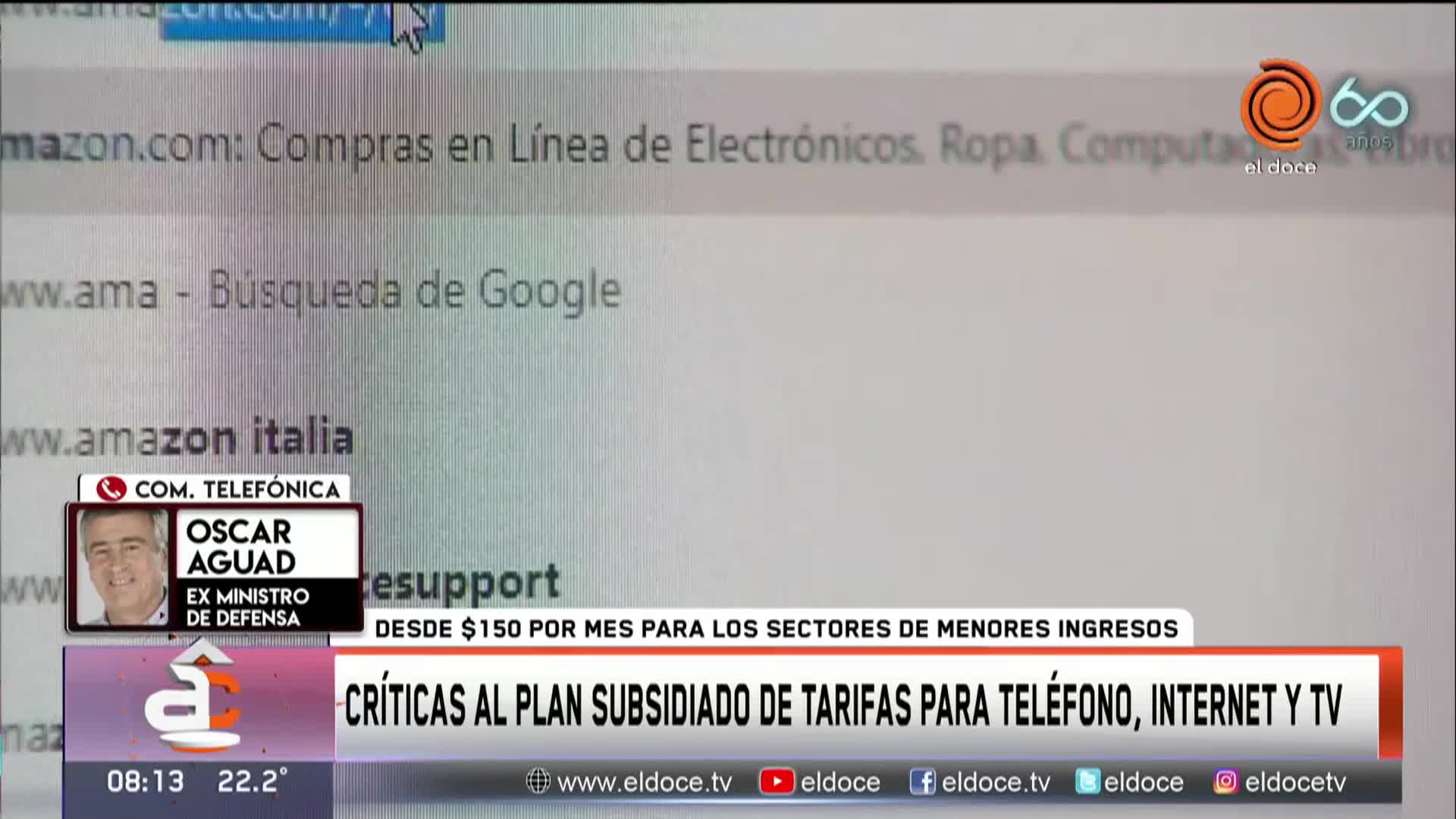 Aguad cuestionó el plan básico del Gobierno para celulares, internet y TV