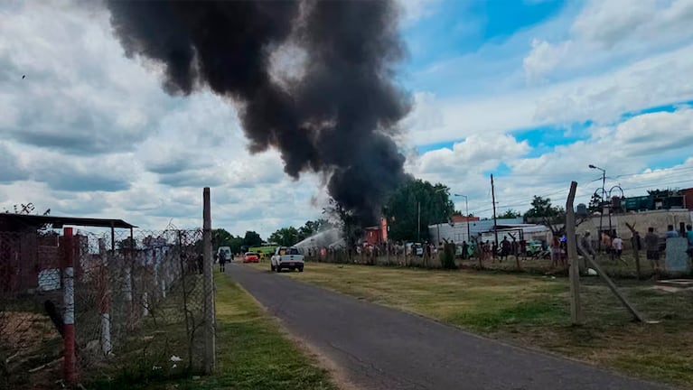 Así quedó la zona tras el despiste fatal del avión en San Fernando