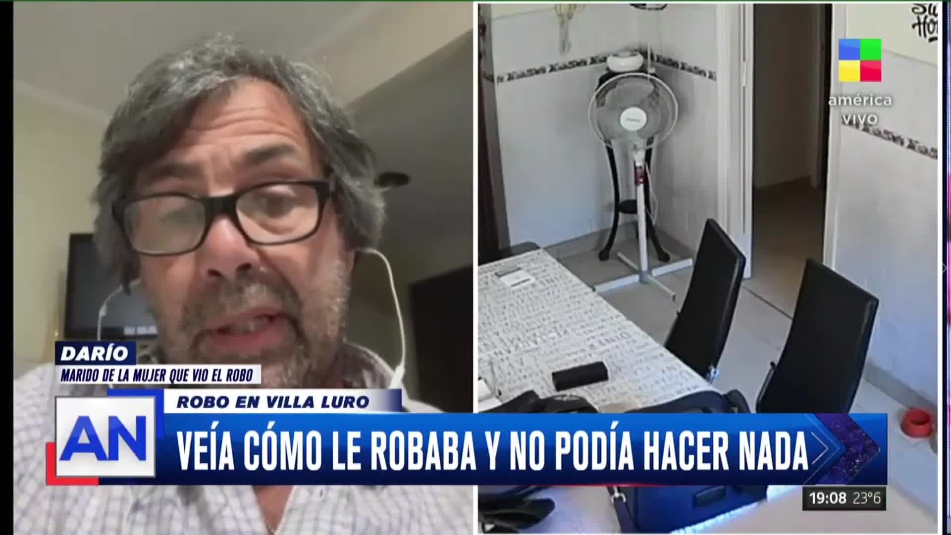 Le robaron en su casa y lo vio por el celular