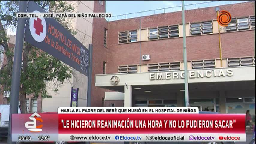 Habló el papá del bebé fallecido en el Hospital de Niños 