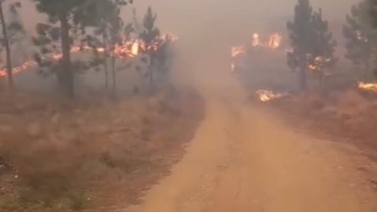 Avanza el incendio en Villa Yacanto y es el foco más grande de la provincia