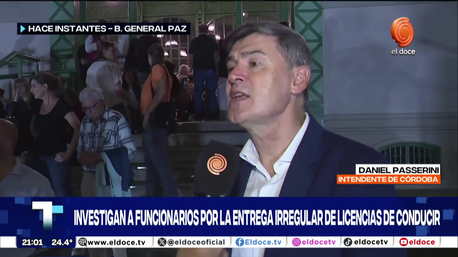 Passerini sobre la investigación por carnets de conducir truchos