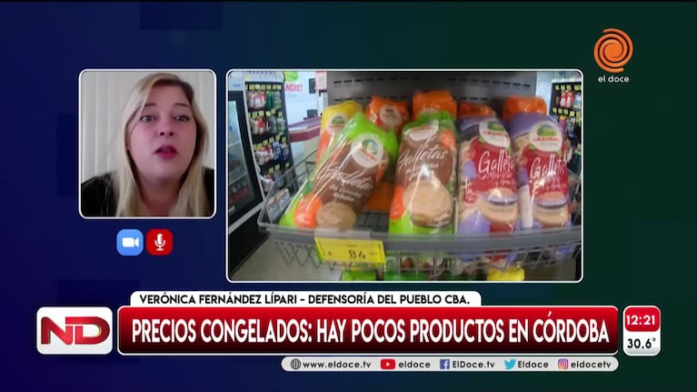 Precios congelados: advierten que hay pocos productos en Córdoba