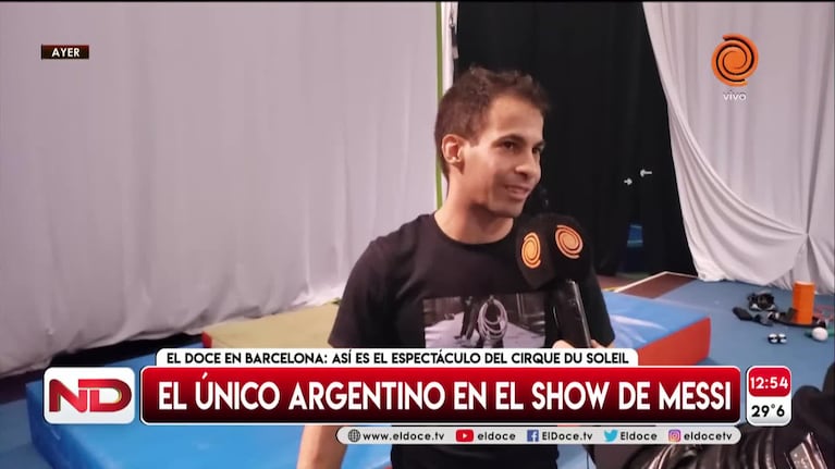 El Doce en Barcelona: mano a mano con el único artista argentino en "Messi10"