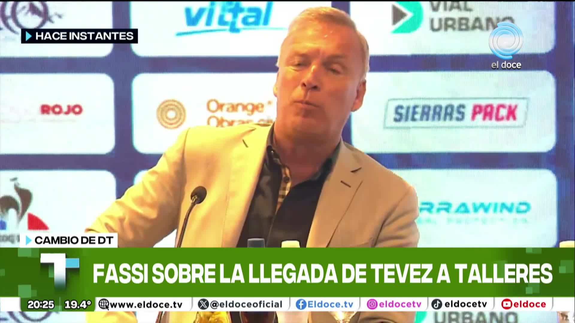 La palabra de Fassi en la presentación de Tevez