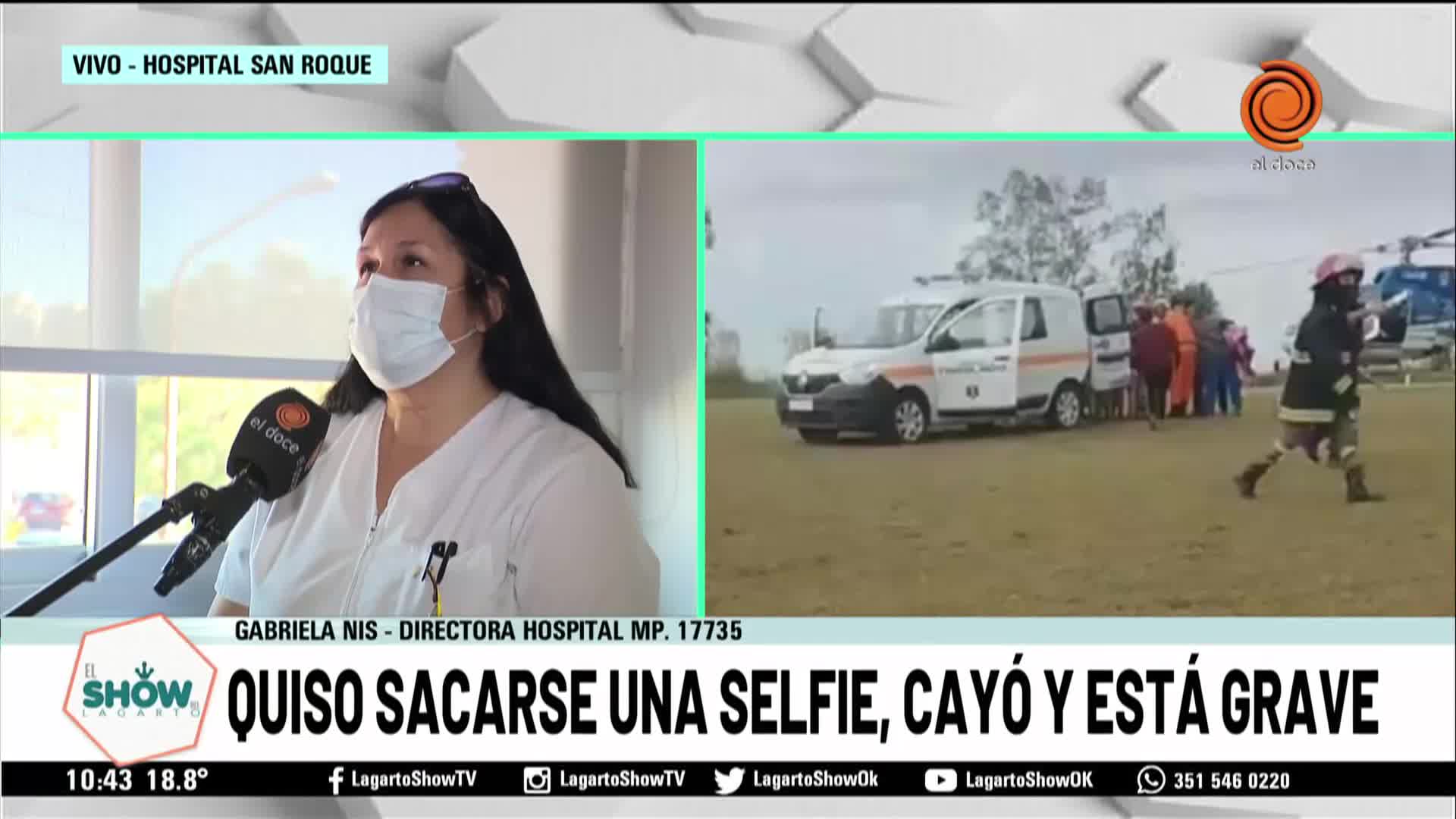 Quiso sacarse una selfie, cayó de un barranco y está en coma