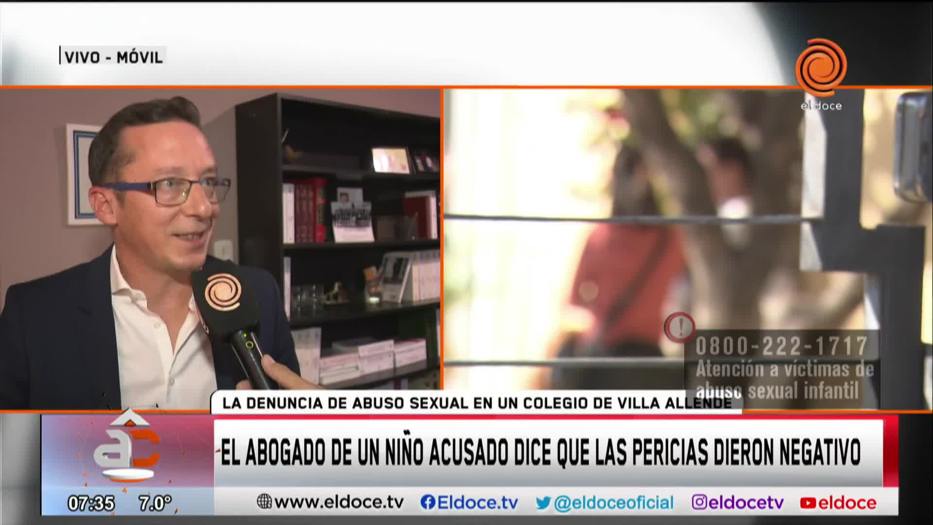 Denuncia de abuso en Villa Allende: sostienen que las pericias “dieron negativo”