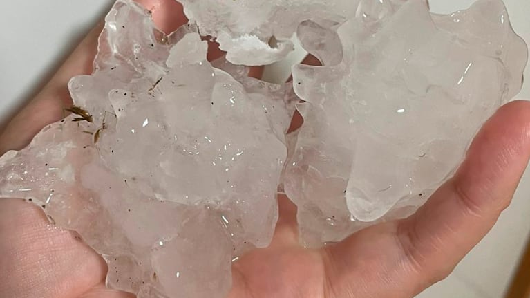 Tormentón con granizo en Córdoba