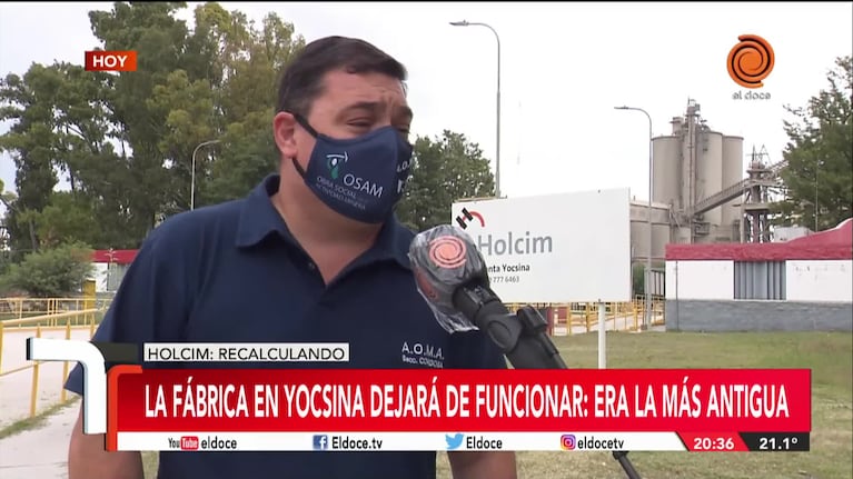 Holcim cierra su fábrica en Yocsina: ofrecen un plan de retiro voluntario